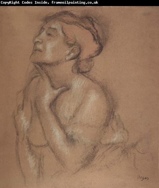 Edgar Degas Half-Langth Study of a Woman